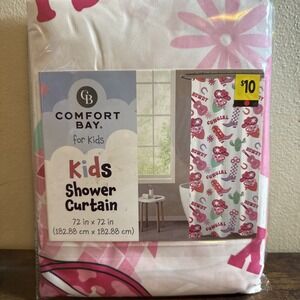 New Comfort Bay Shower Curtain‎ For Kids Bathroom - Cowgirl Decor For Girls